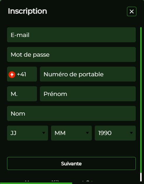 MrXBet Casino inscription