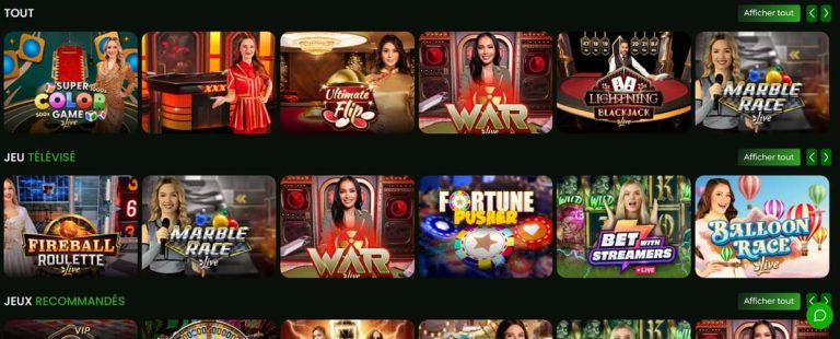MrXBet Casino jeux live