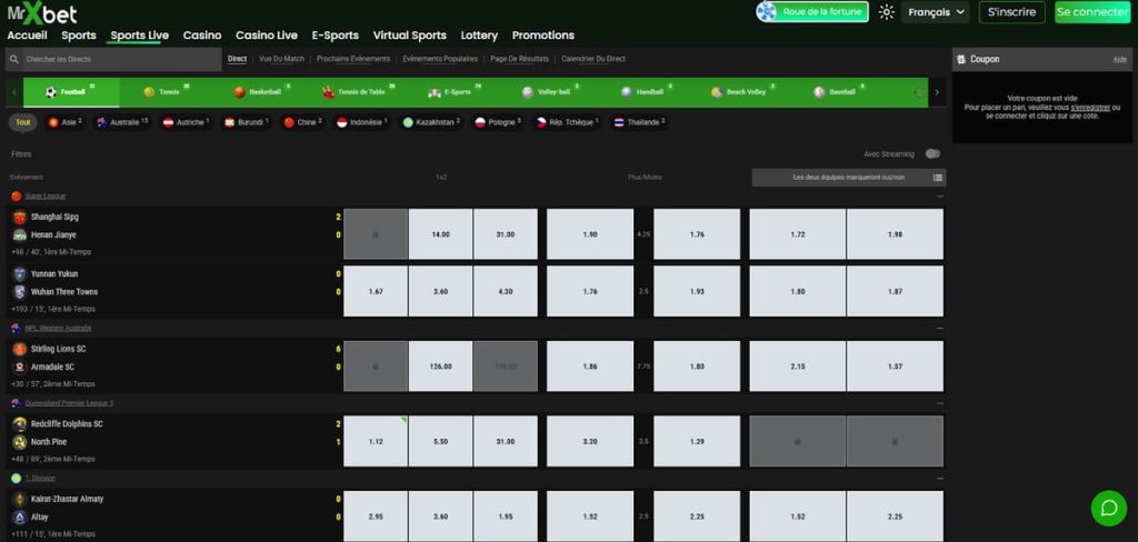 MrXBet Casino paris sportifs